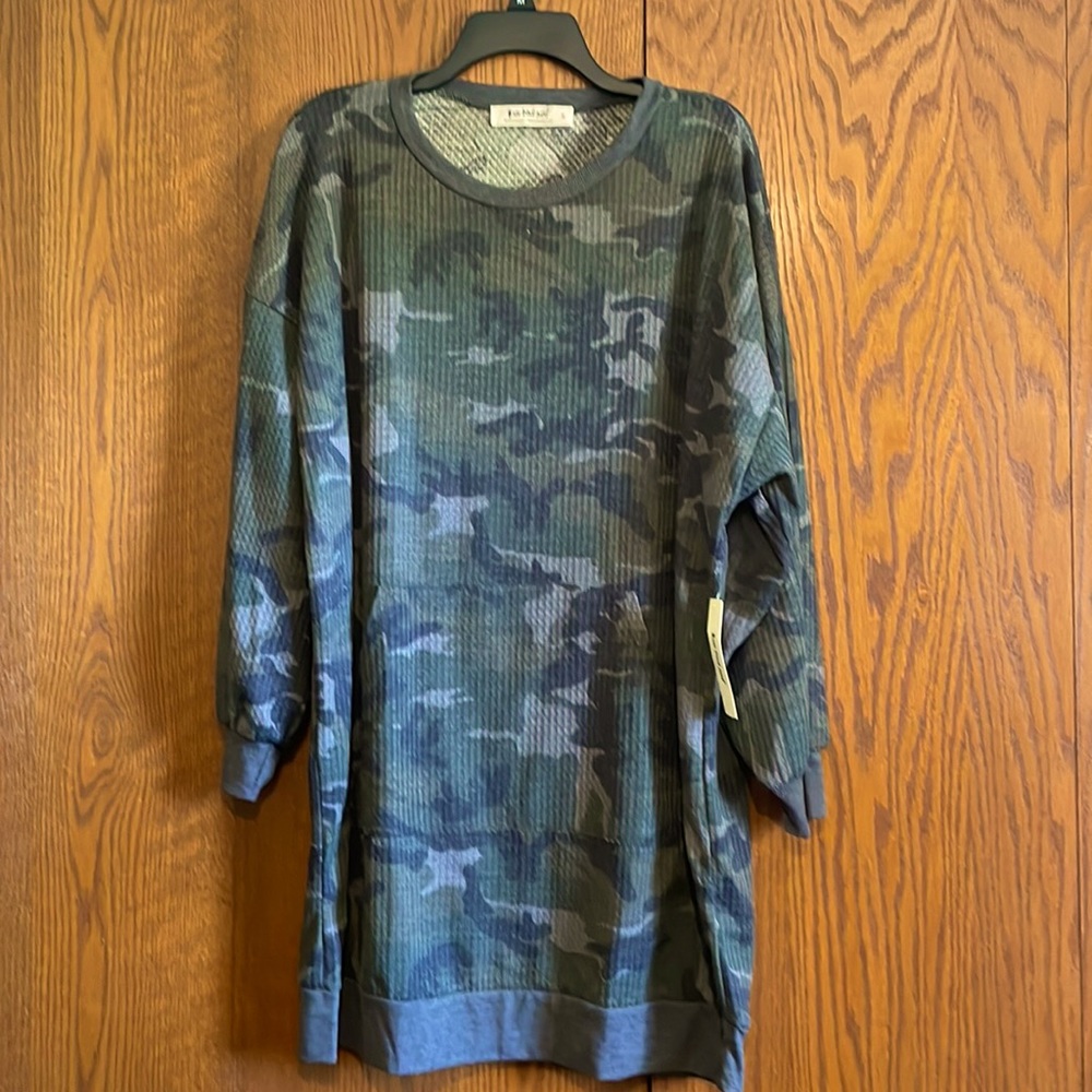 Light Camo Sweater Dress, Size Small, Never Worn